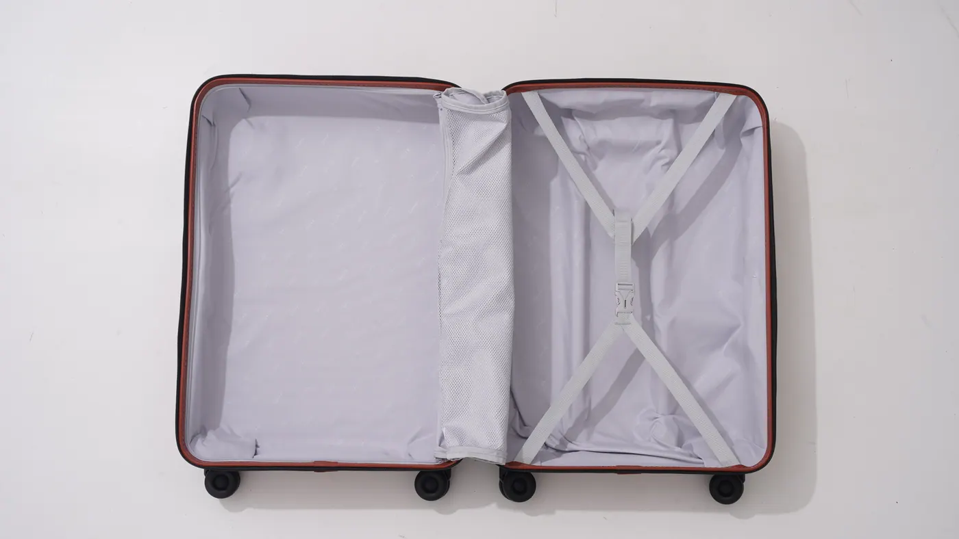 Coolife upgraded durable PC luggage interior organization
